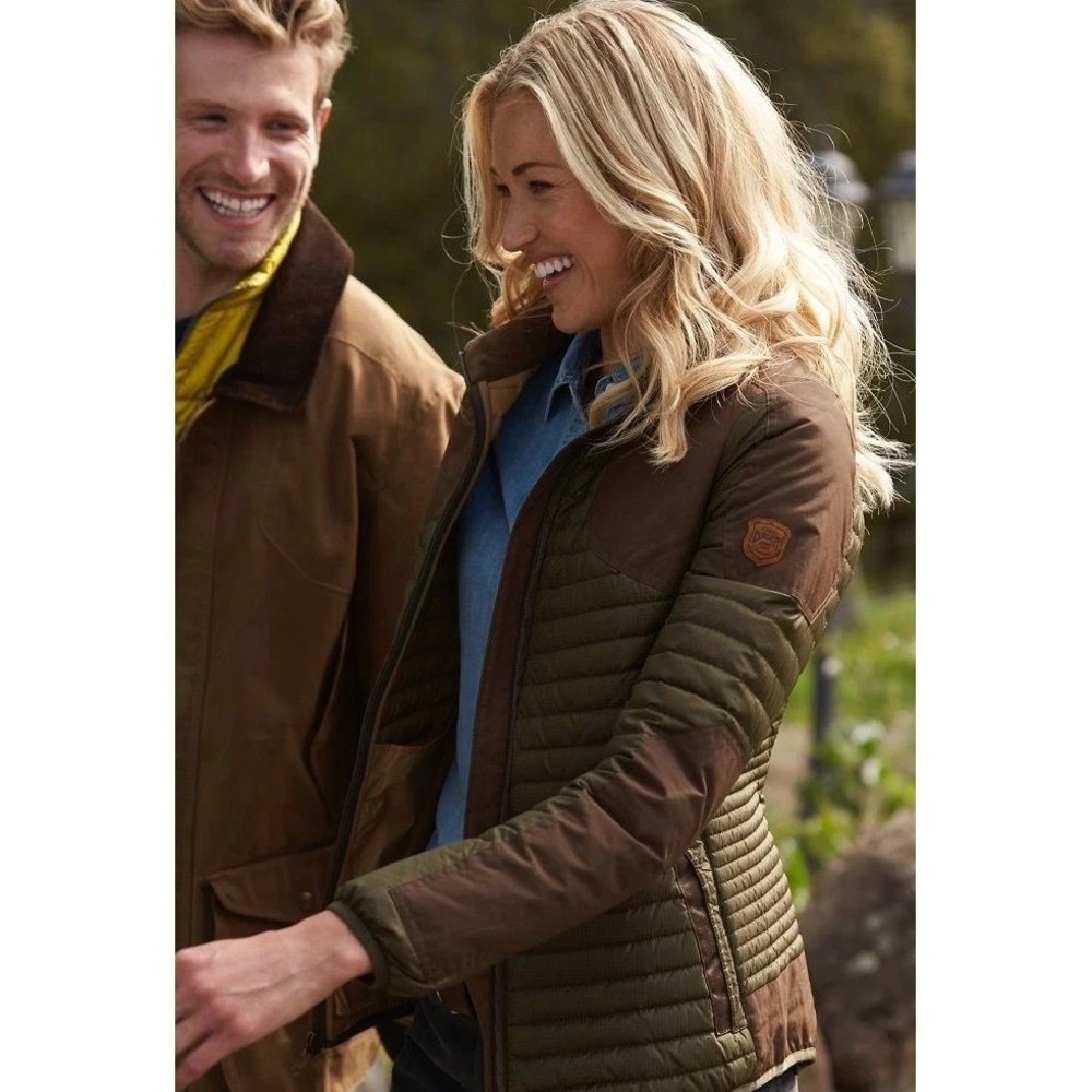 Eddie Bauer Field Jacket Women's PXS Green/Brown Stormdown Microtherm Sportshop